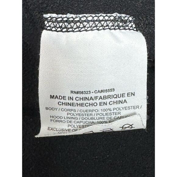 NIKE Hoodie Womens Small Black Pullover Fleece Hooded Therma-Fit Center Check - Picture 6 of 8